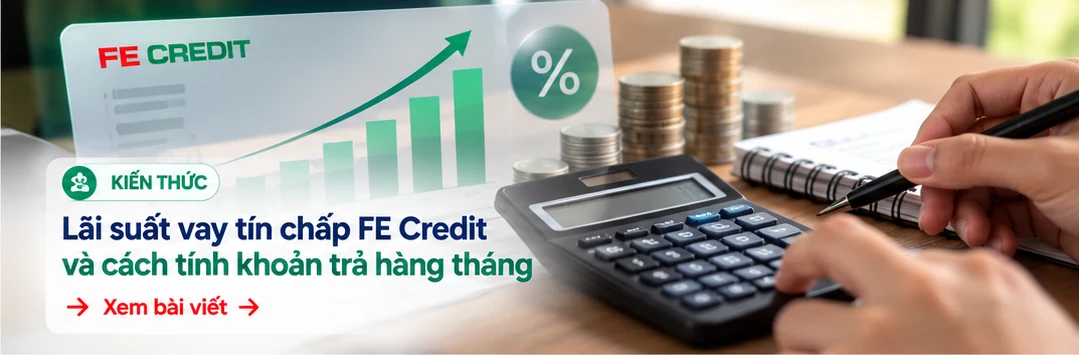 Lãi suất vay tín chấp và cách tính khoản trả hàng tháng
