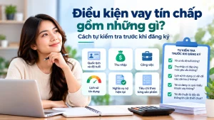 Điều kiện vay tín chấp gồm những gì? Cách tự kiểm tra trước khi đăng ký