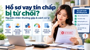 Hồ sơ vay tín chấp bị từ chối: nguyên nhân thường gặp và cách xử lý