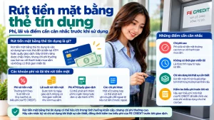 Rút tiền mặt bằng thẻ tín dụng: phí, lãi và điểm cần cân nhắc