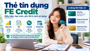 Thẻ tín dụng FE Credit: điều kiện, hạn mức, phí, lãi và cách sử dụng